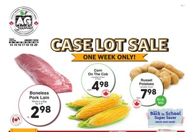 AG Foods Flyer August 14 to 20