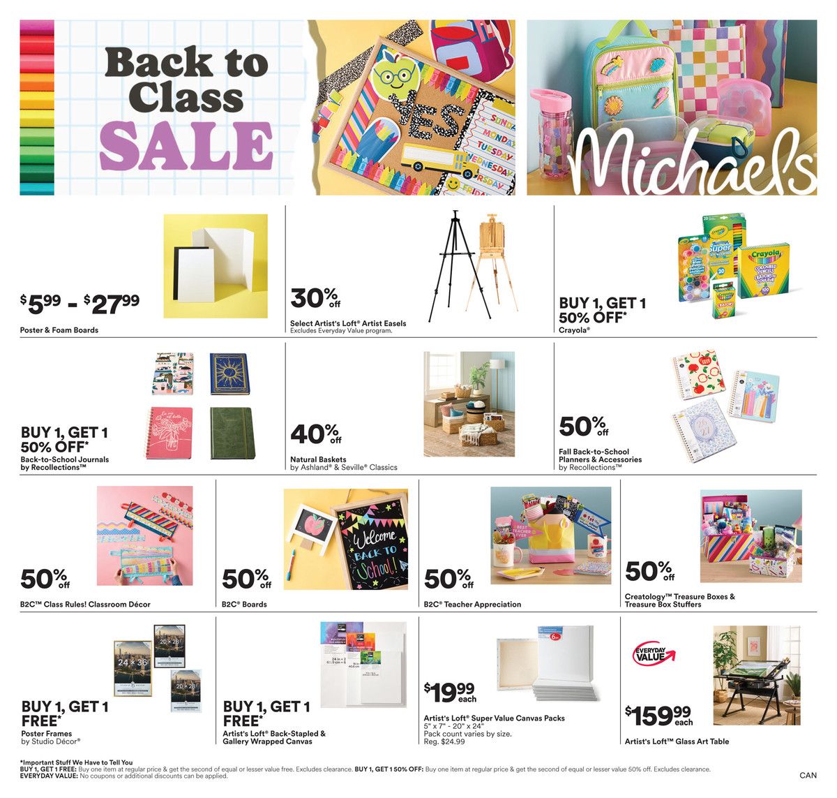 Michael's Flyer August 14 to 20