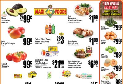 Maxi Foods Markets Weekly Ad August 12 - 18, 2026