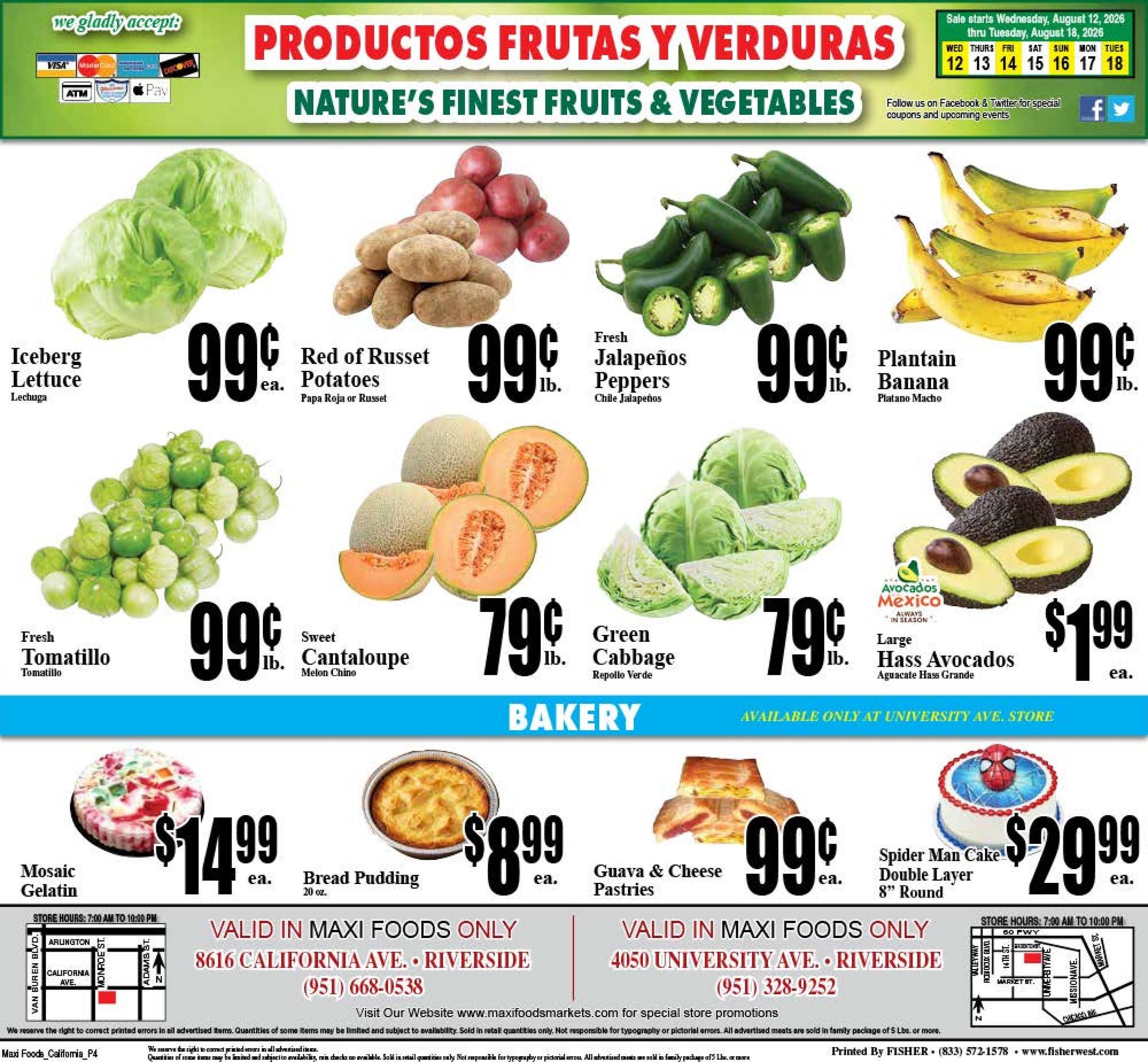 Maxi Foods Markets Weekly Ad August 12 - 18, 2026