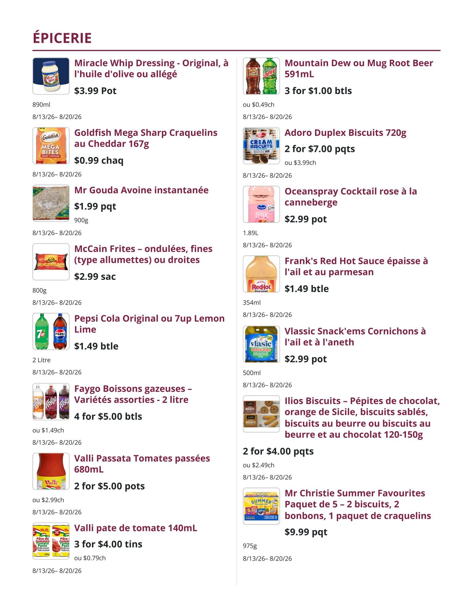 Mike Dean Local Grocer Flyer August 13 to 19