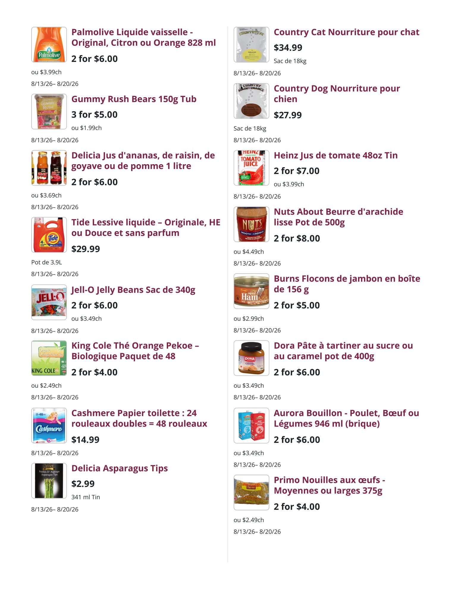 Mike Dean Local Grocer Flyer August 13 to 19