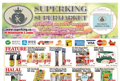 Superking Supermarket (London) Flyer August 14 to 20
