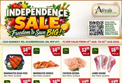 Atiya's Fresh Farm Flyer August 14 to 20