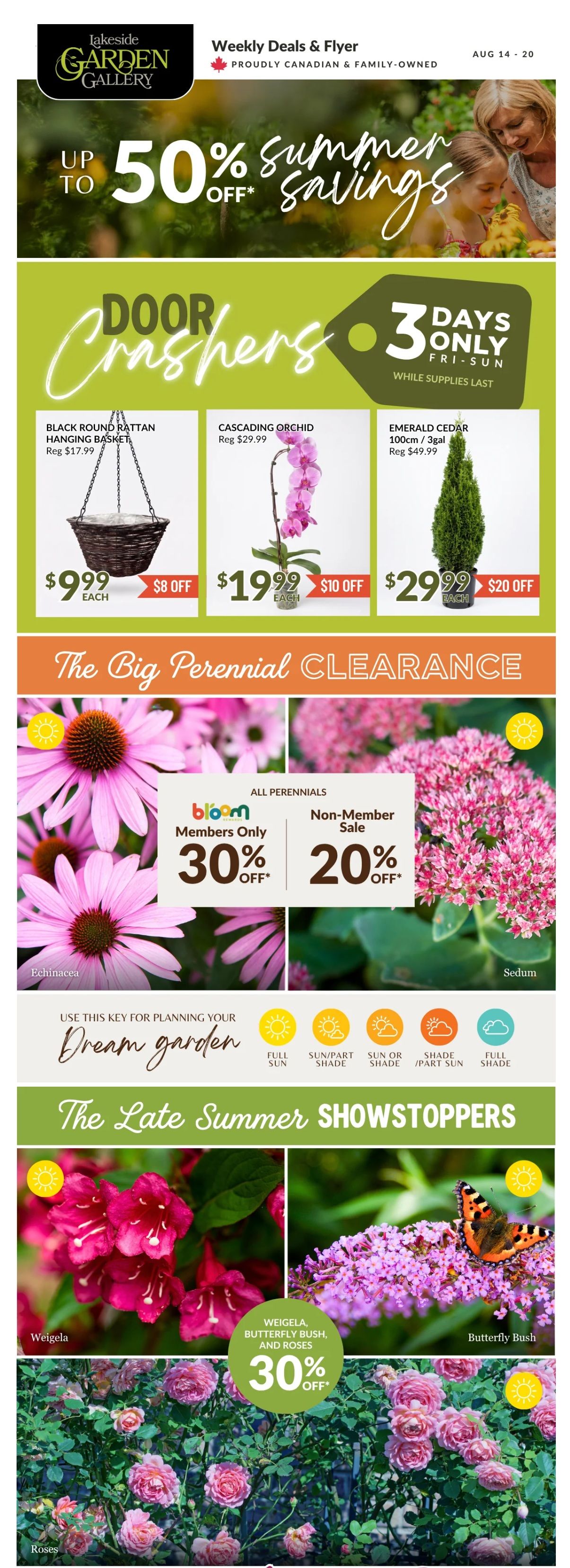 Lakeside Garden Gallery Flyer August 14 to 20