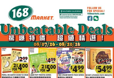 168 Market (Pomona–Covina Area, CA) Weekly Ad August 7 - 20, 2026