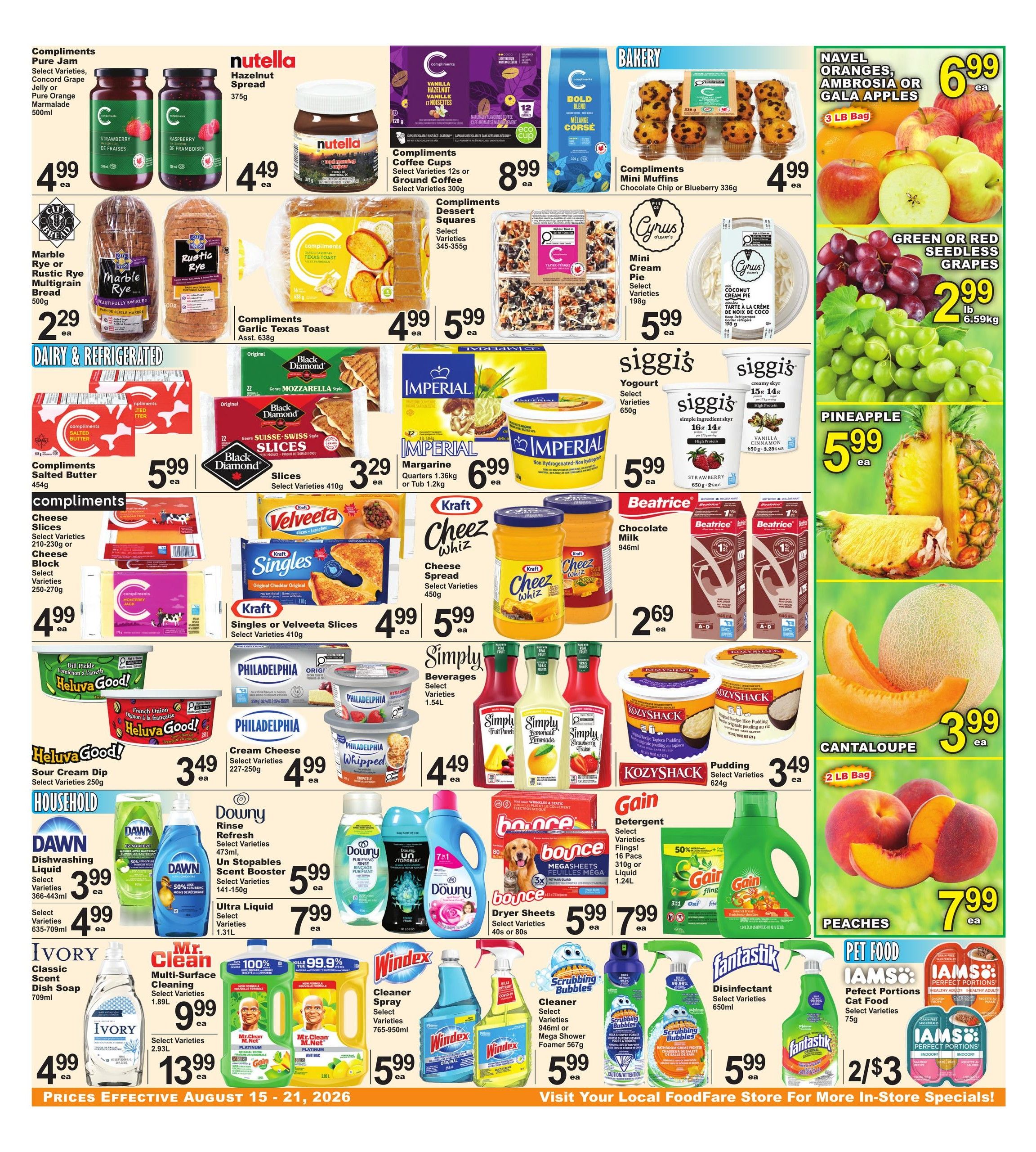 Food Fare Flyer August 15 to 21