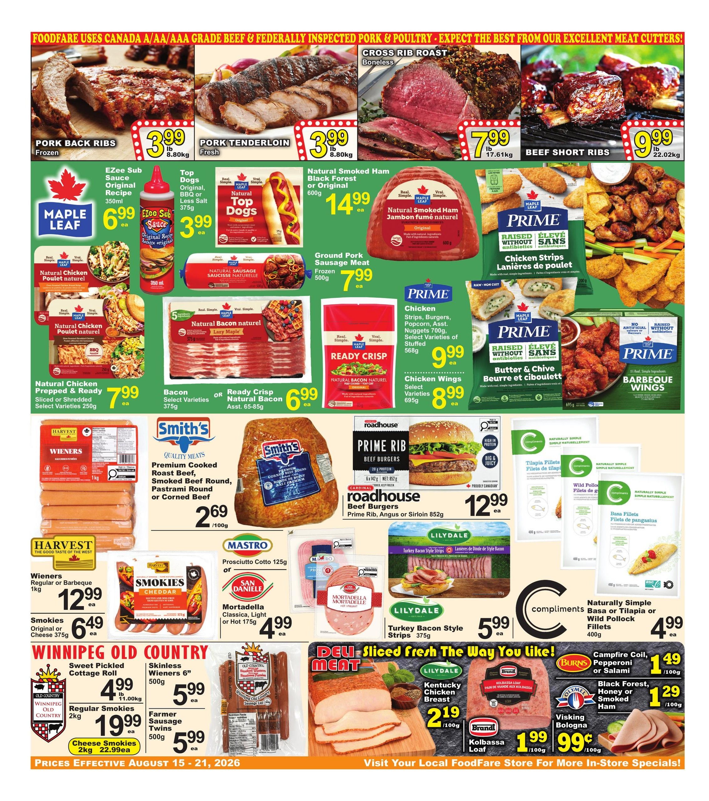 Food Fare Flyer August 15 to 21