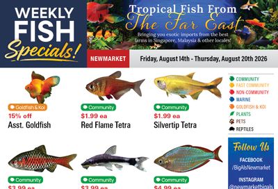 Big Al's (Newmarket) Weekly Specials August 14 to 20