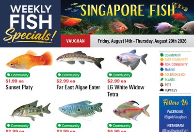 Big Al's (Vaughan) Weekly Specials August 14 to 20