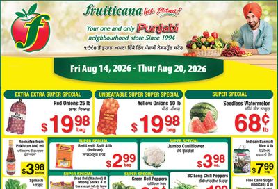 Fruiticana (Chestermere) Flyer August 14 to 20