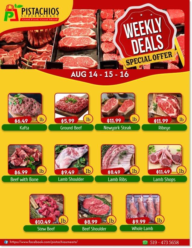 Pistachios Supermarket Flyer August 14 to 19