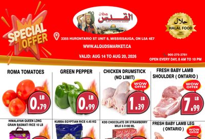Al-Quds Supermarket Flyer August 14 to 20