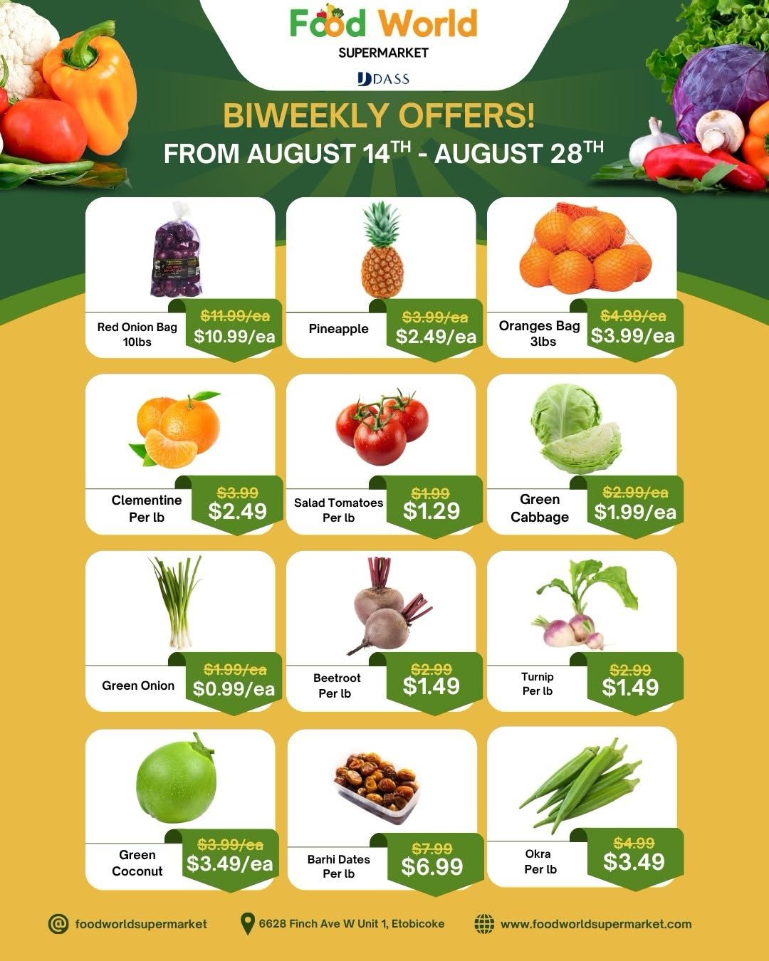 Food World Supermarket Flyer August 14 to 28
