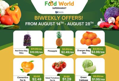 Food World Supermarket Flyer August 14 to 28