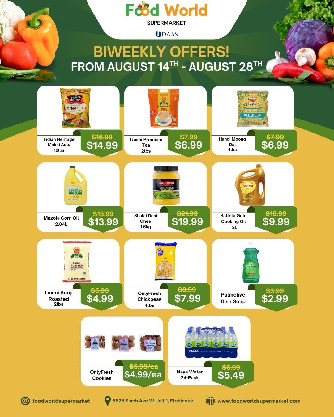 Food World Supermarket Flyer August 14 to 28