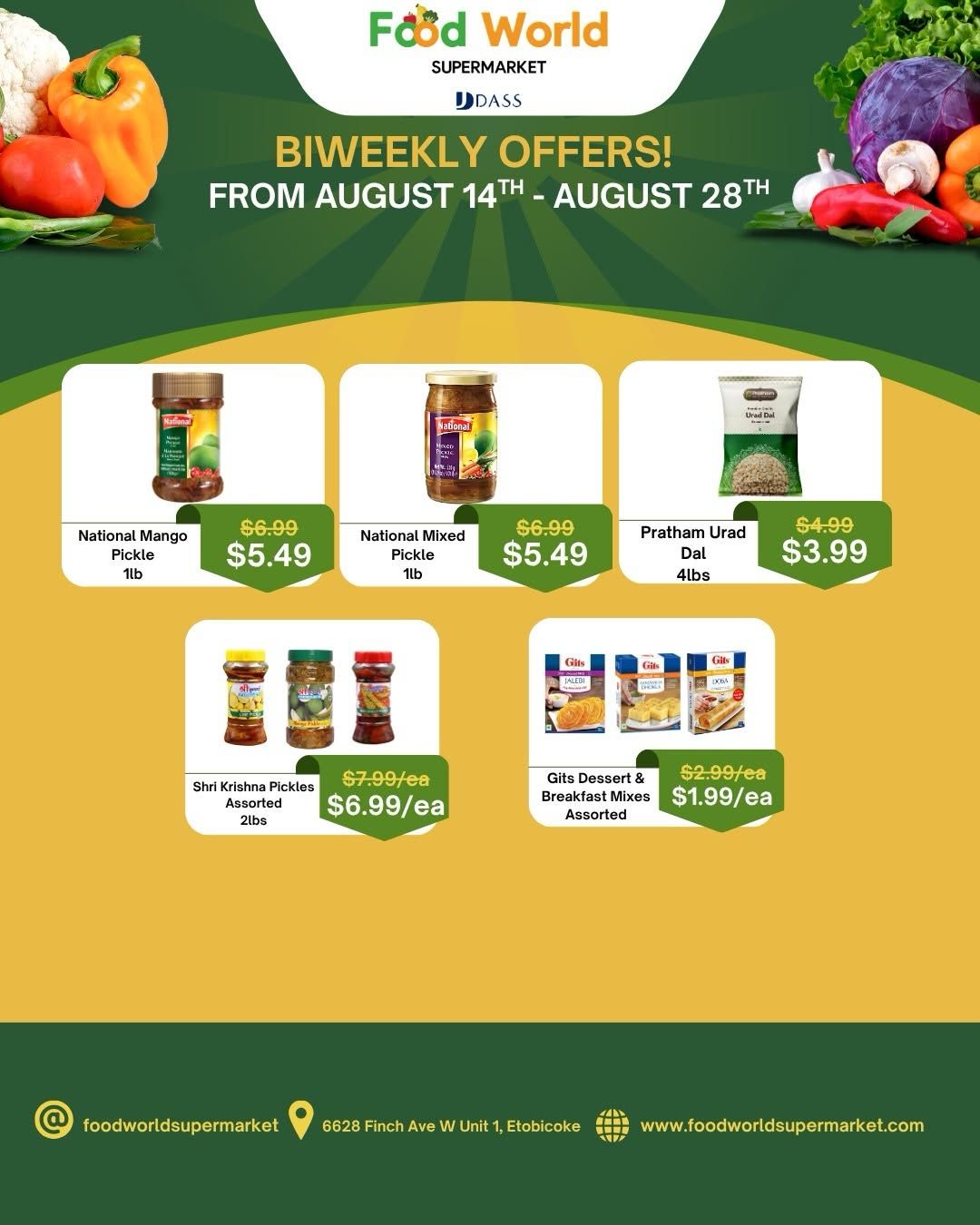 Food World Supermarket Flyer August 14 to 28