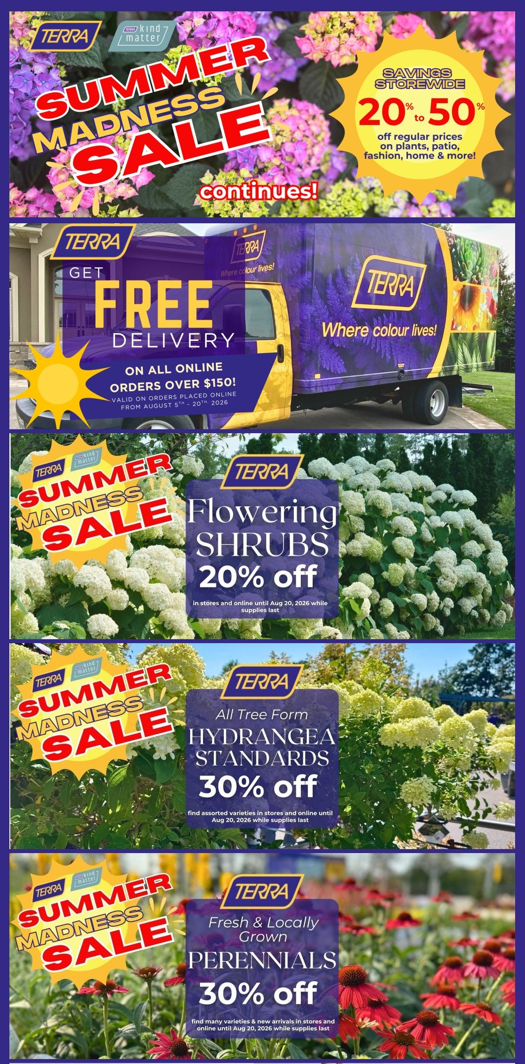 Terra Greenhouses Flyer August 14 to 20