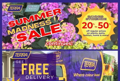 Terra Greenhouses Flyer August 14 to 20