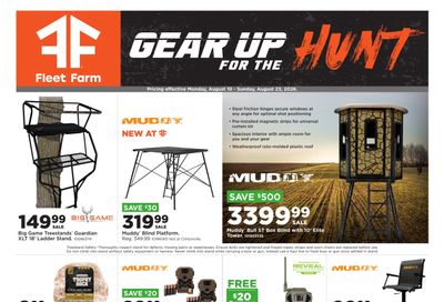 Fleet Farm (Cedar Falls Area, IA) Gear Up for the Hunt Weekly Ad August 10 - 23, 2026
