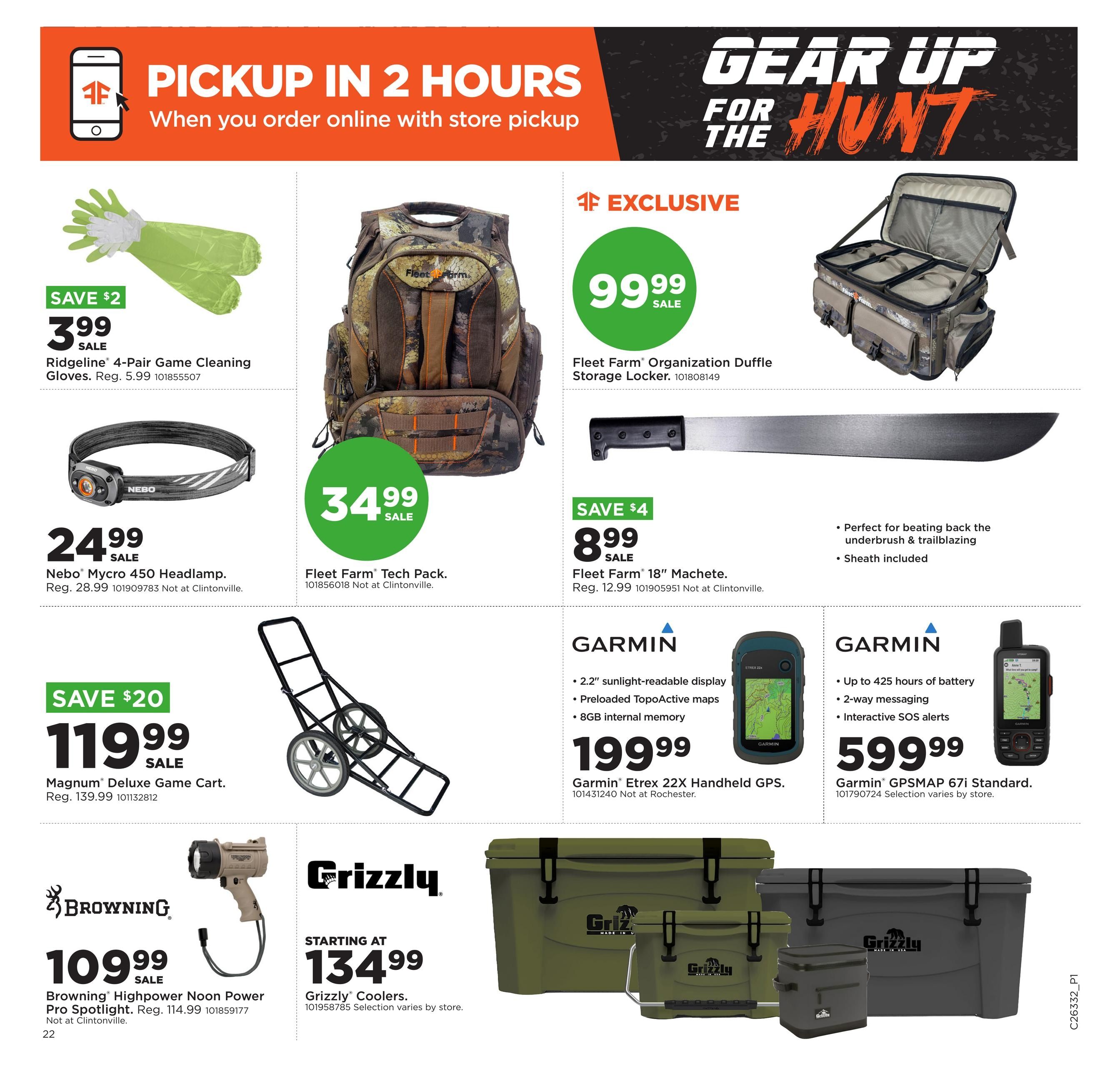 Fleet Farm (Champlin Area, MN) Gear Up for the Hunt Weekly Ad August 10 - 23, 2026