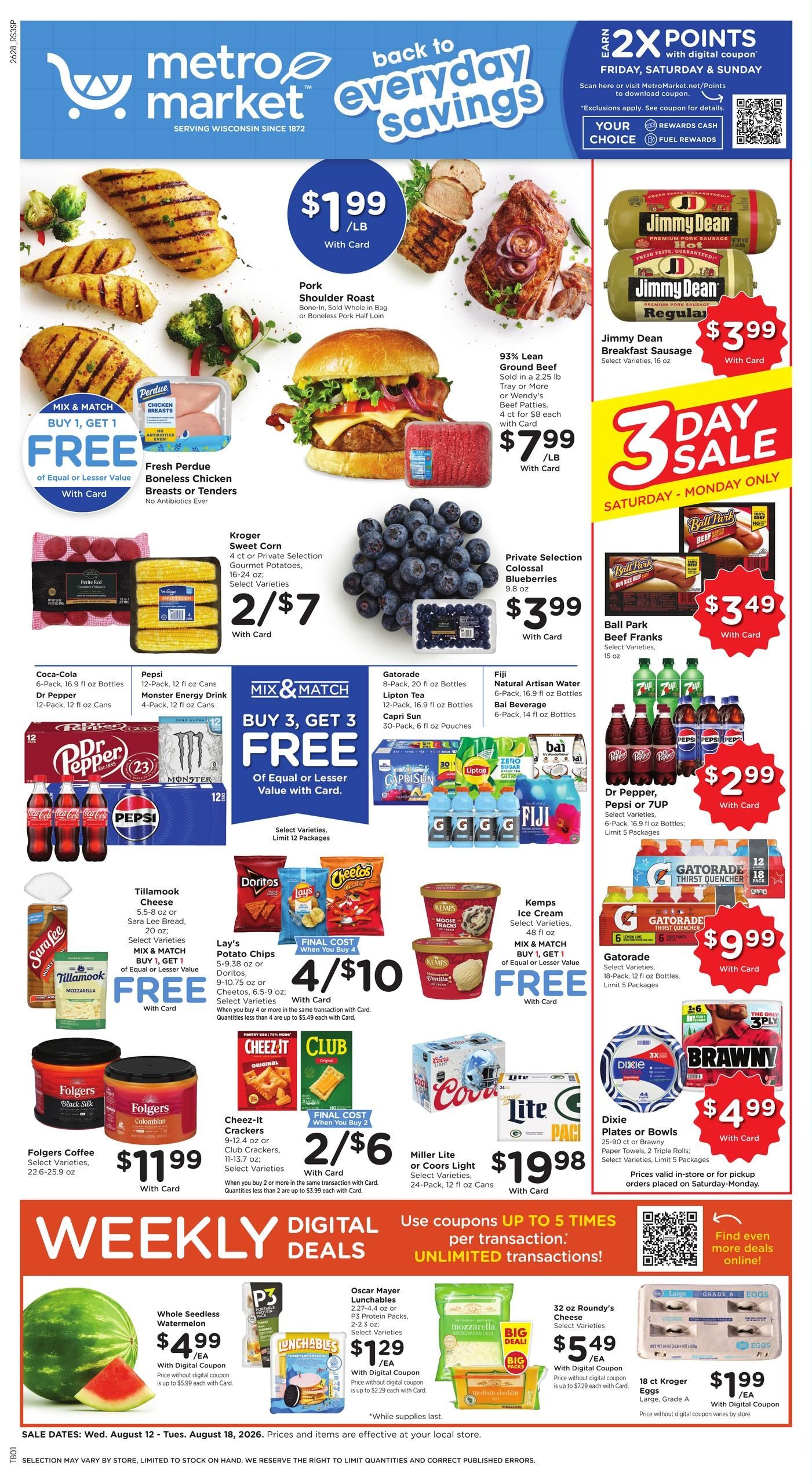 Metro Market Weekly Ad August 12 - 18, 2026
