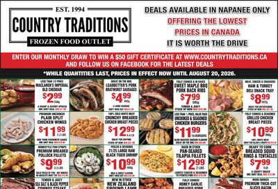 Country Traditions Flyer August 13 to 20