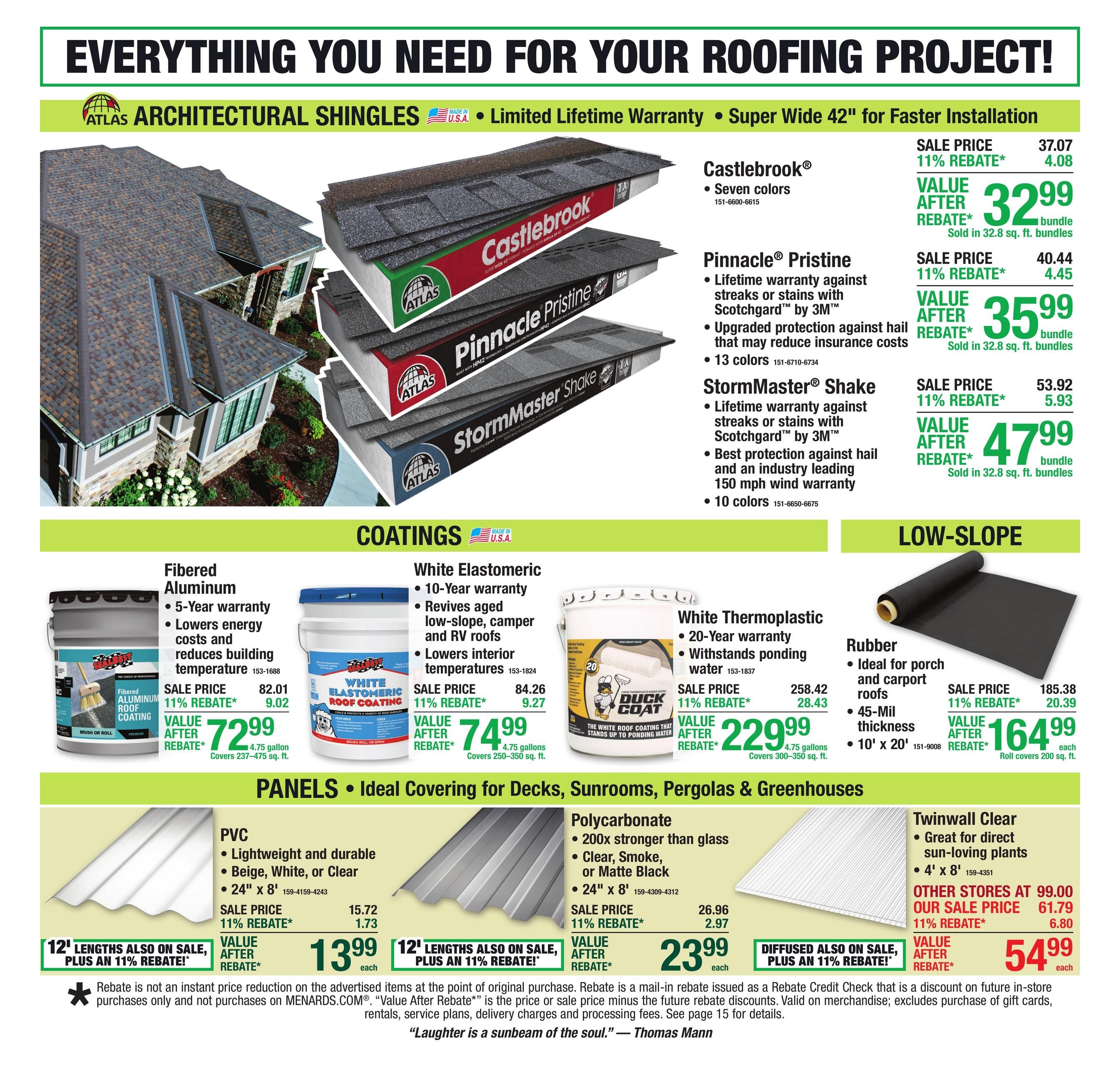 Menards (Spillville–Cedar Falls Area, IA) 11% Rebate Sale Weekly Ad August 13 - 24, 2026