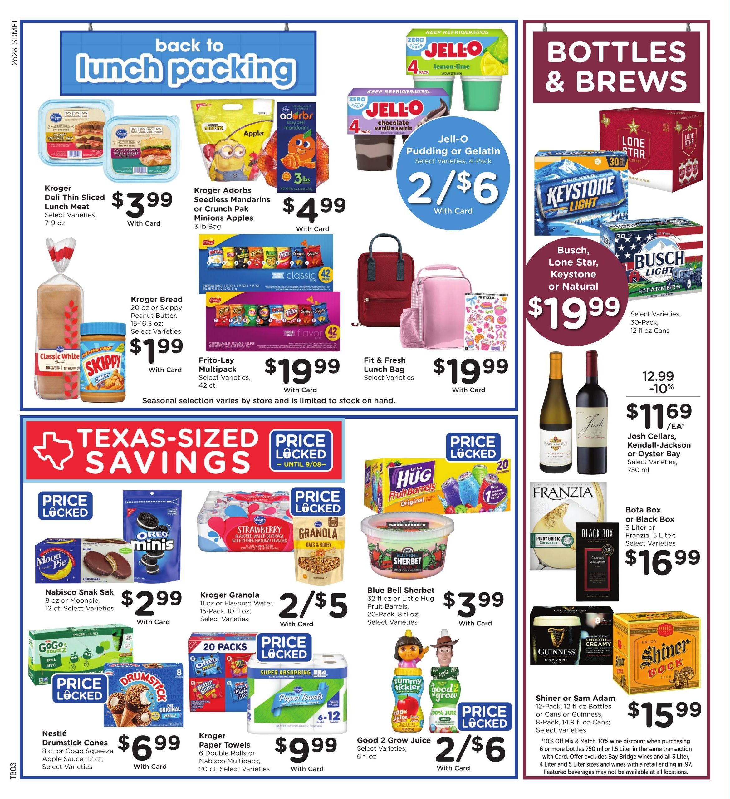 Kroger (Plano Area, TX) Weekly Ad August 12 - 18, 2026