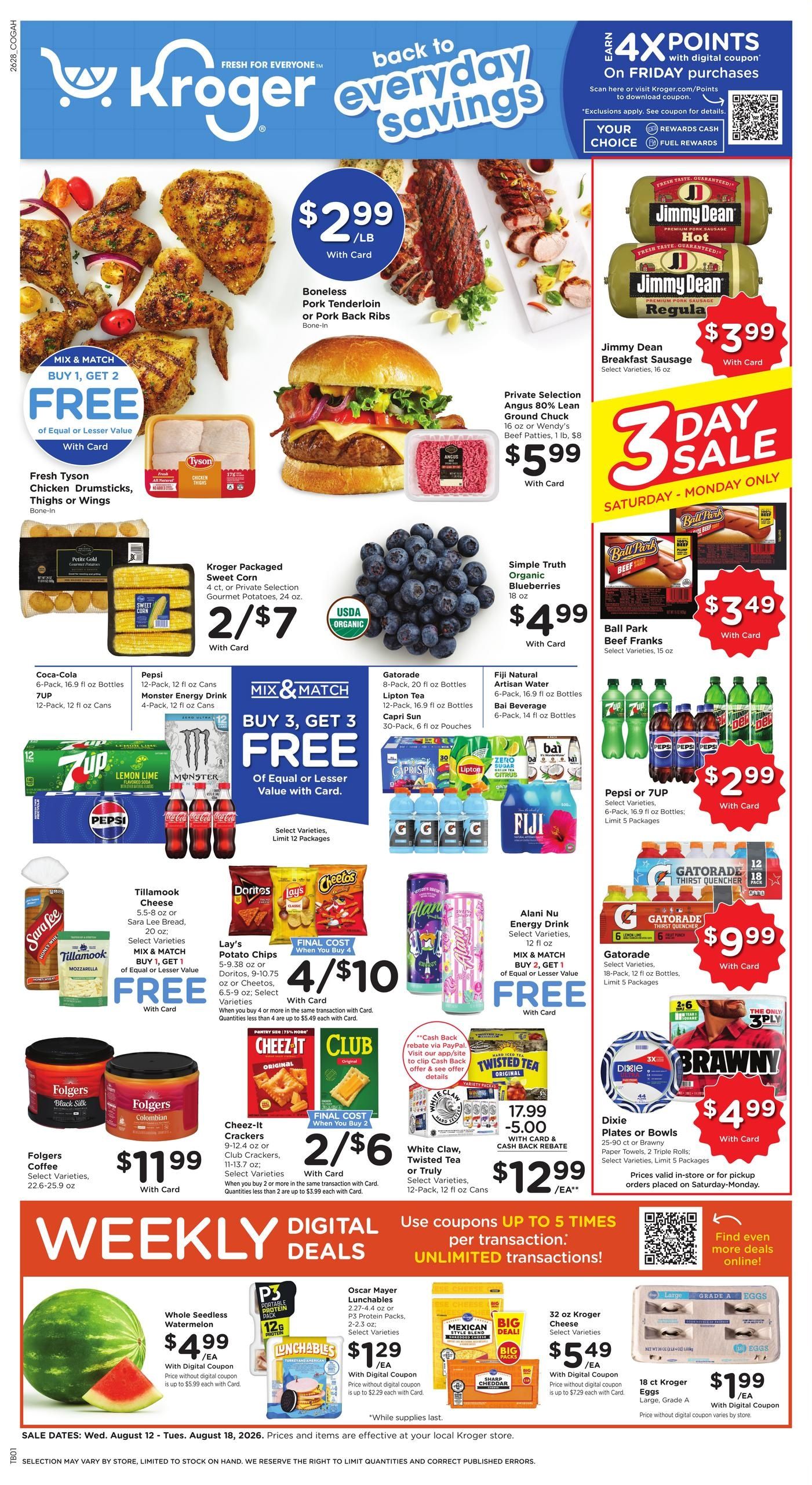 Kroger (Lewis Center-Plain City Area, OH) Weekly Ad August 12 - 18, 2026