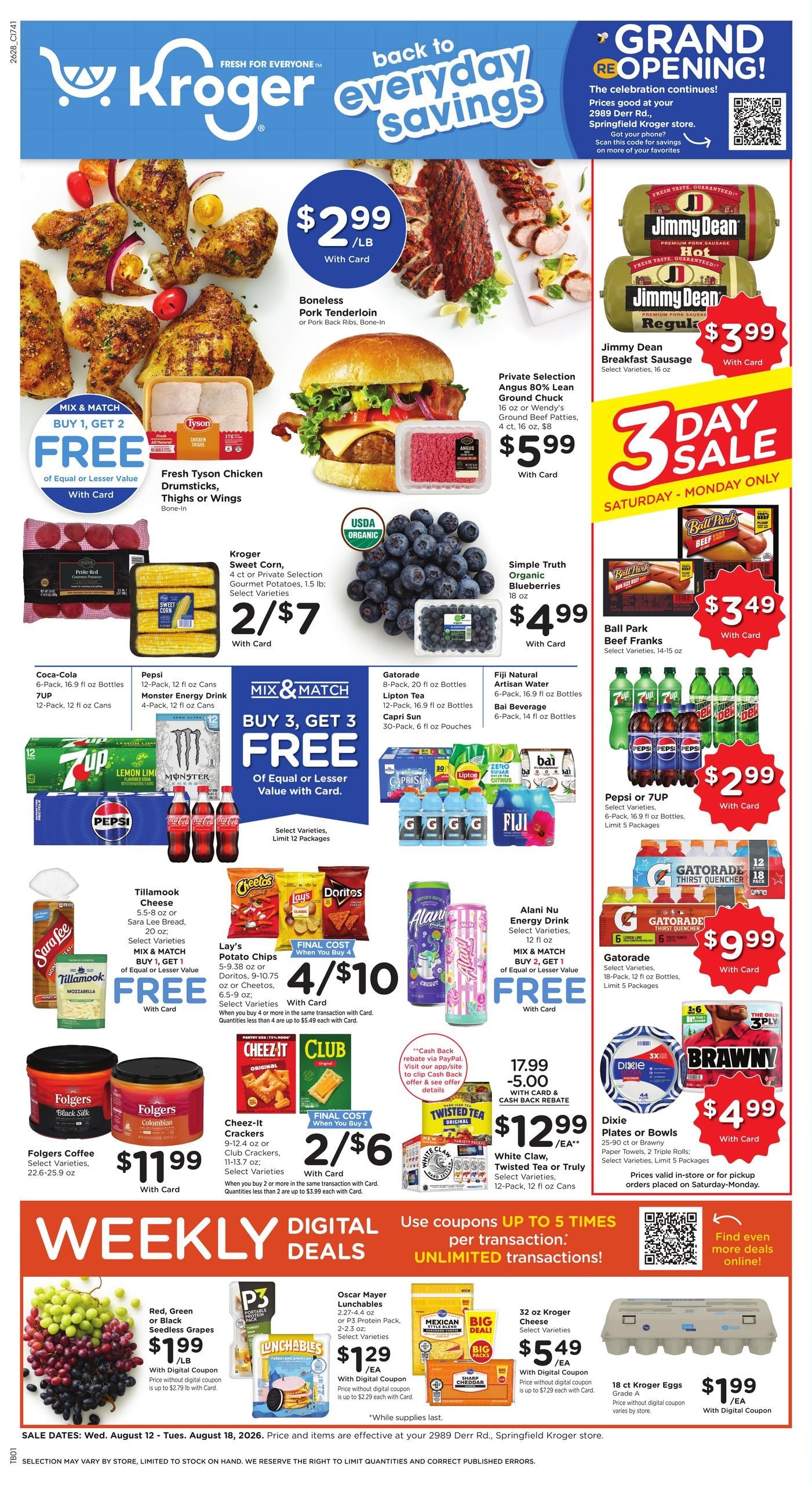 Kroger (Plain City Area, OH) Weekly Ad August 12 - 18, 2026
