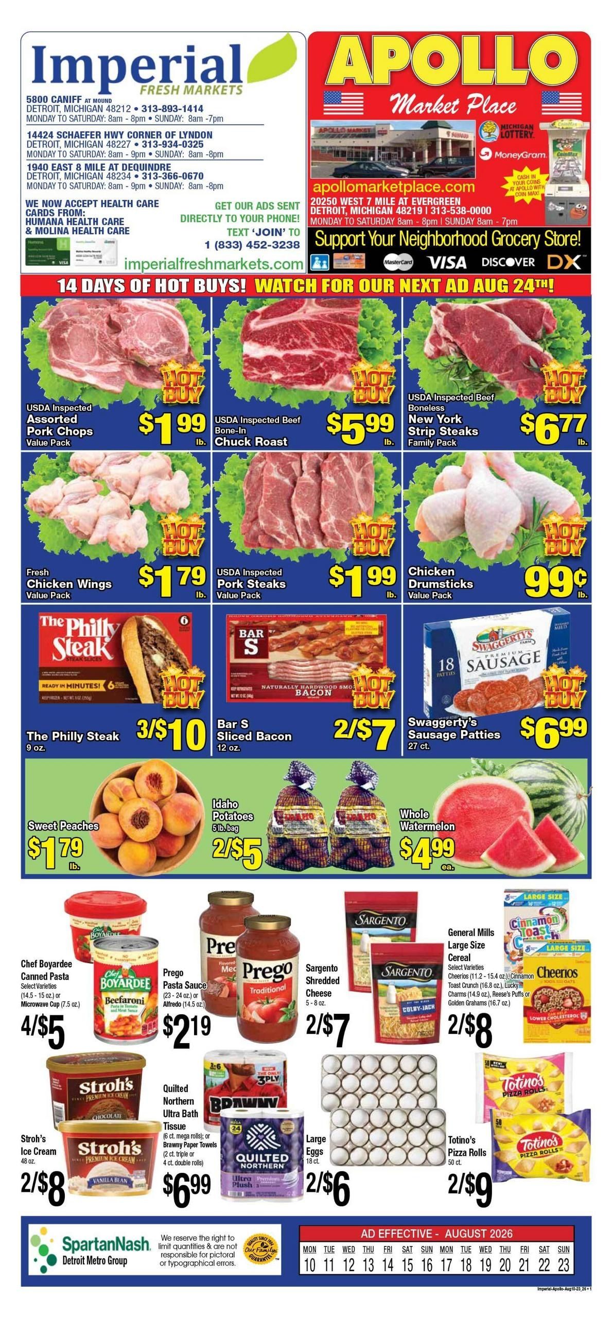 Apollo Market Place Weekly Ad August 10 - 23, 2026