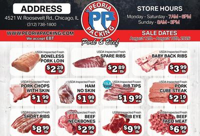 Peoria Packing Butcher Shop Weekly Ad August 12 - 18, 2026