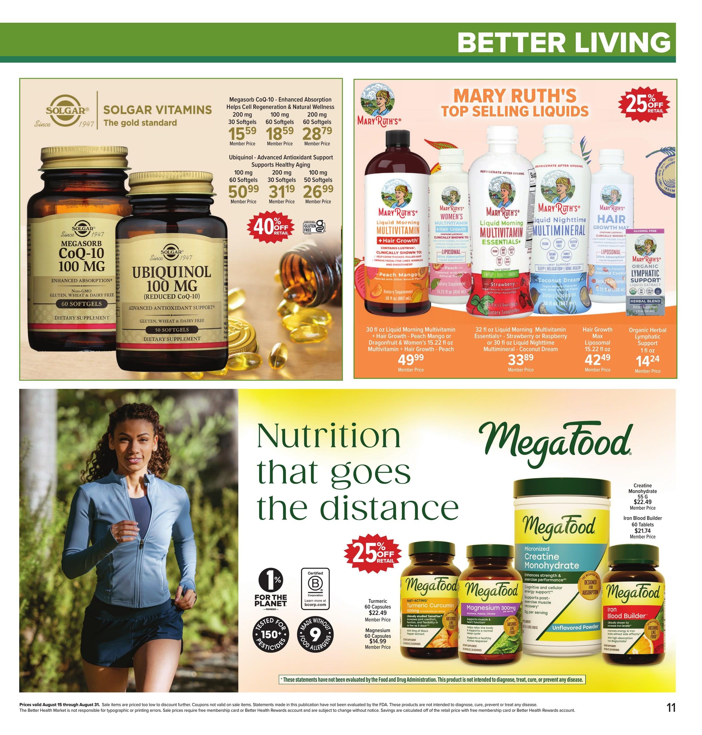 Better Health Market Weekly Ad August 15 - 31, 2026