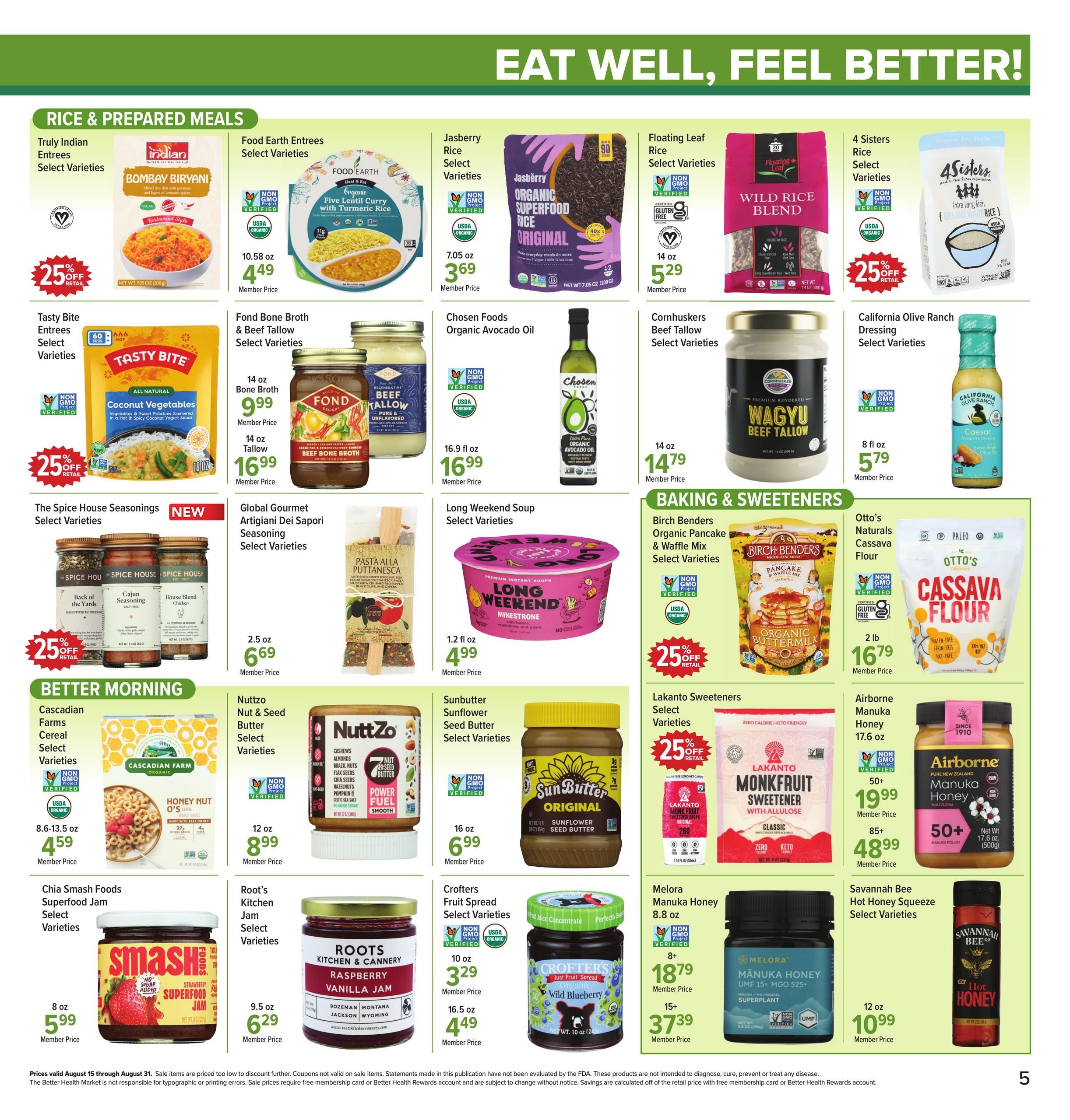 Better Health Market Weekly Ad August 15 - 31, 2026