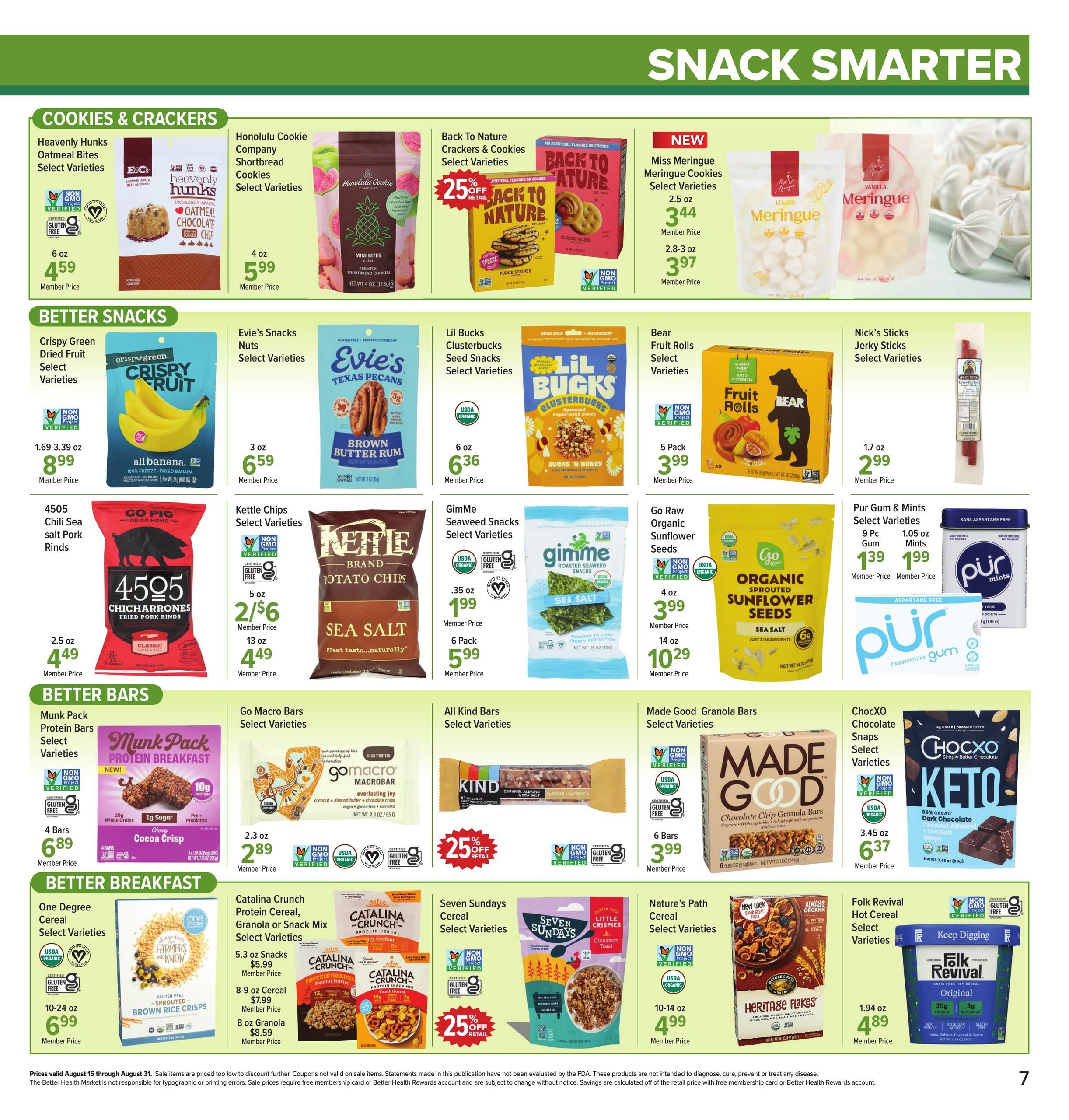 Better Health Market Weekly Ad August 15 - 31, 2026