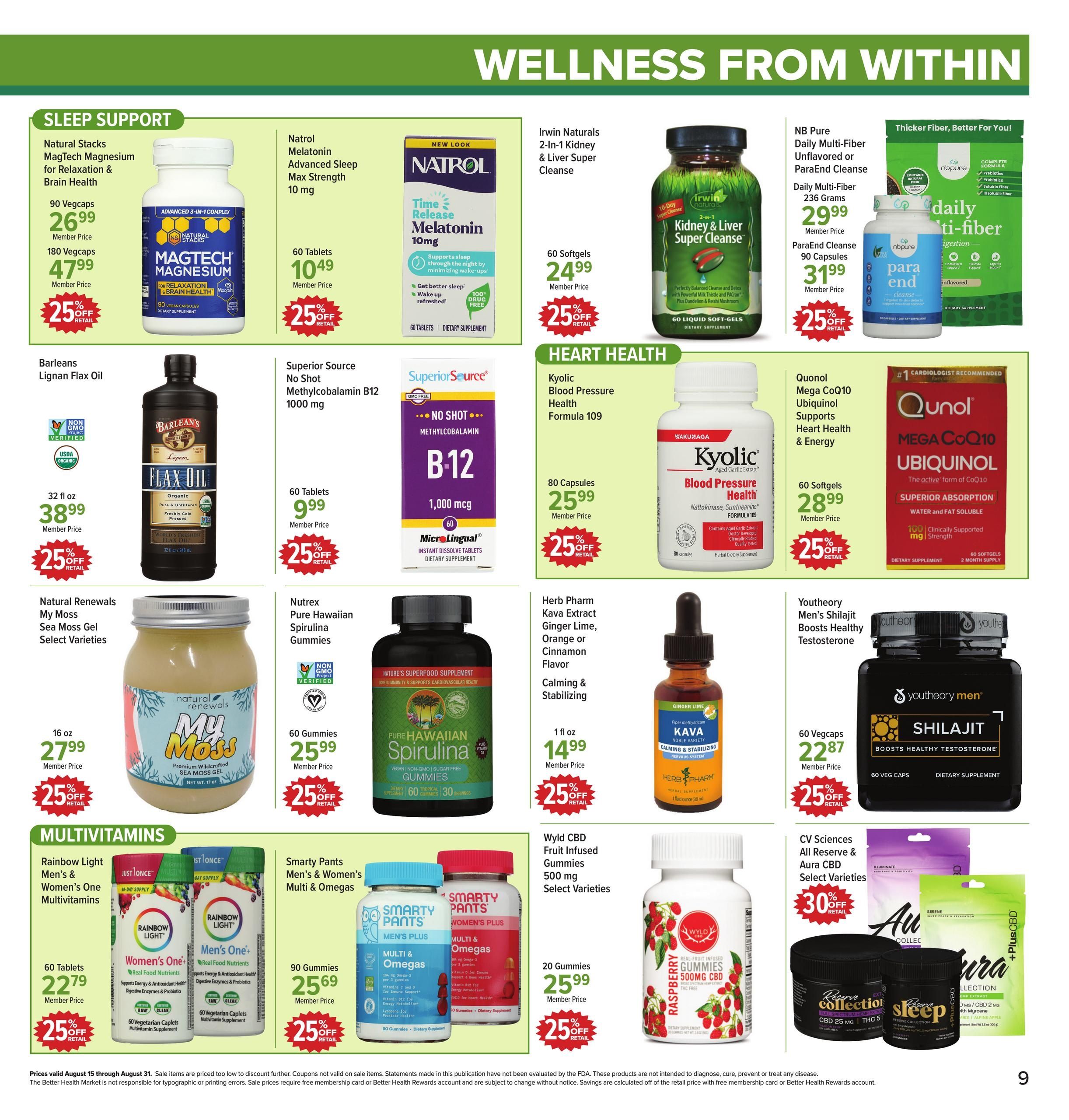 Better Health Market Weekly Ad August 15 - 31, 2026