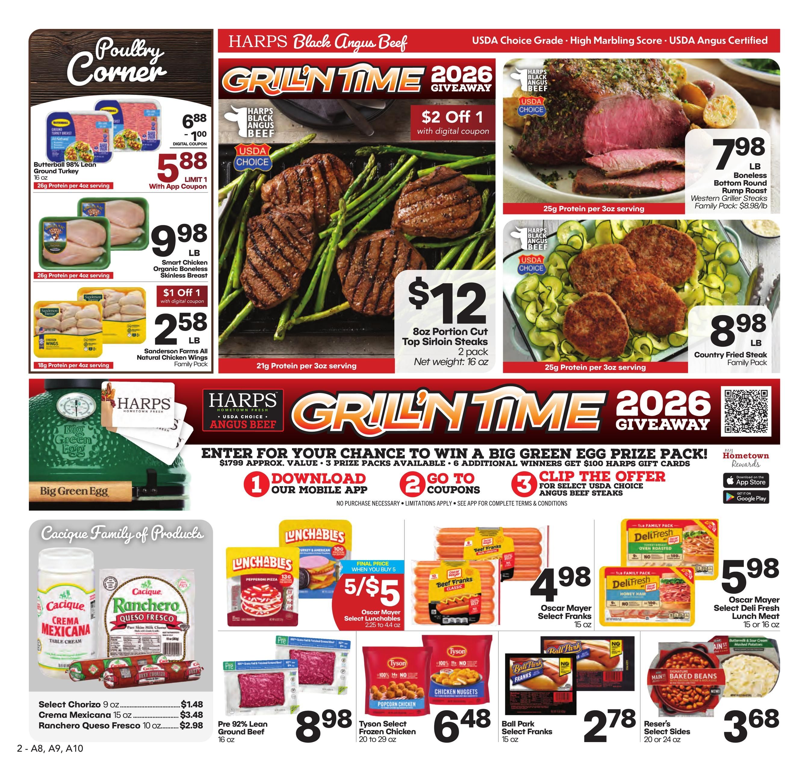 Harps Foods (Kaw City Area, OK) Weekly Ad August 12 - 18, 2026
