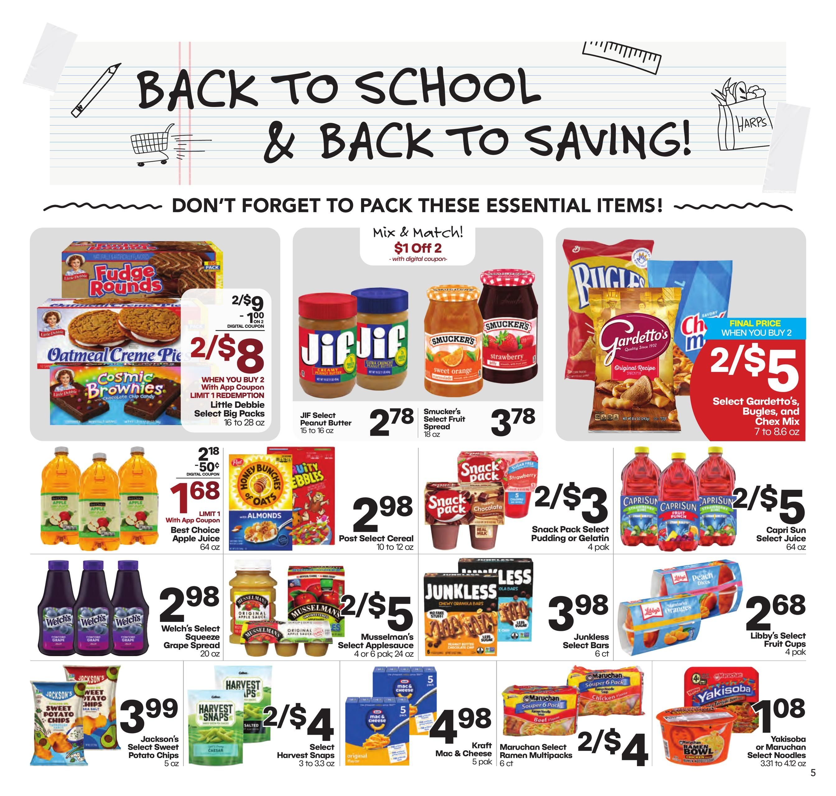 Harps Foods (Kaw City Area, OK) Weekly Ad August 12 - 18, 2026