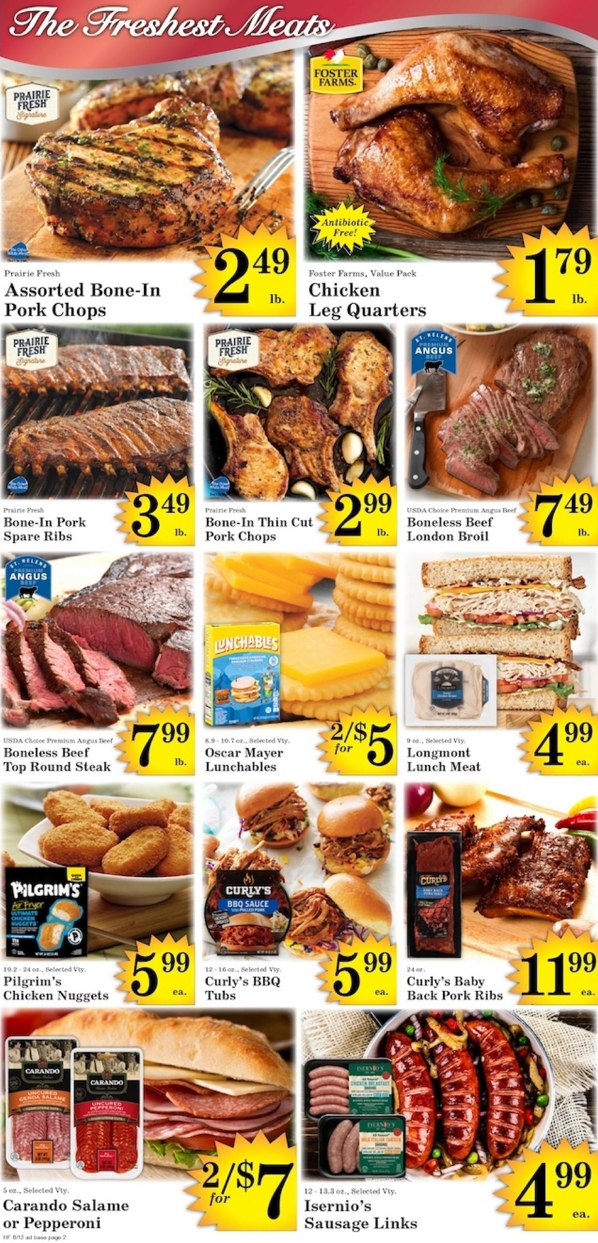 Harvest Foods (Craigmont–Reubens Area, ID) Weekly Ad August 12 - 18, 2026