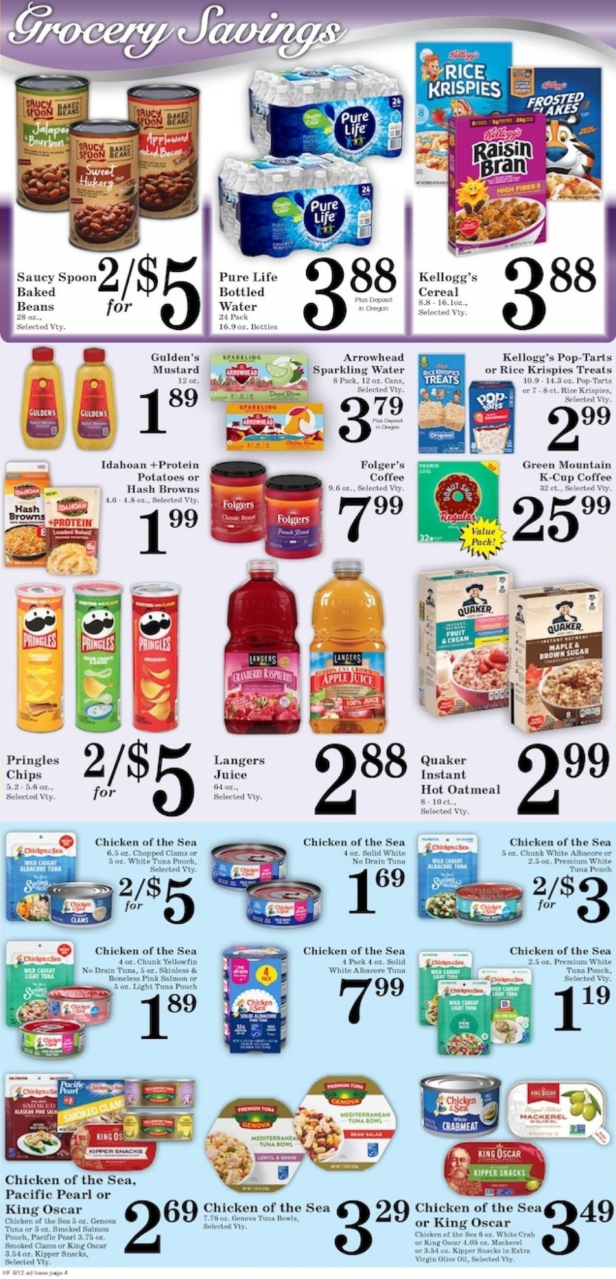Harvest Foods (Craigmont–Reubens Area, ID) Weekly Ad August 12 - 18, 2026