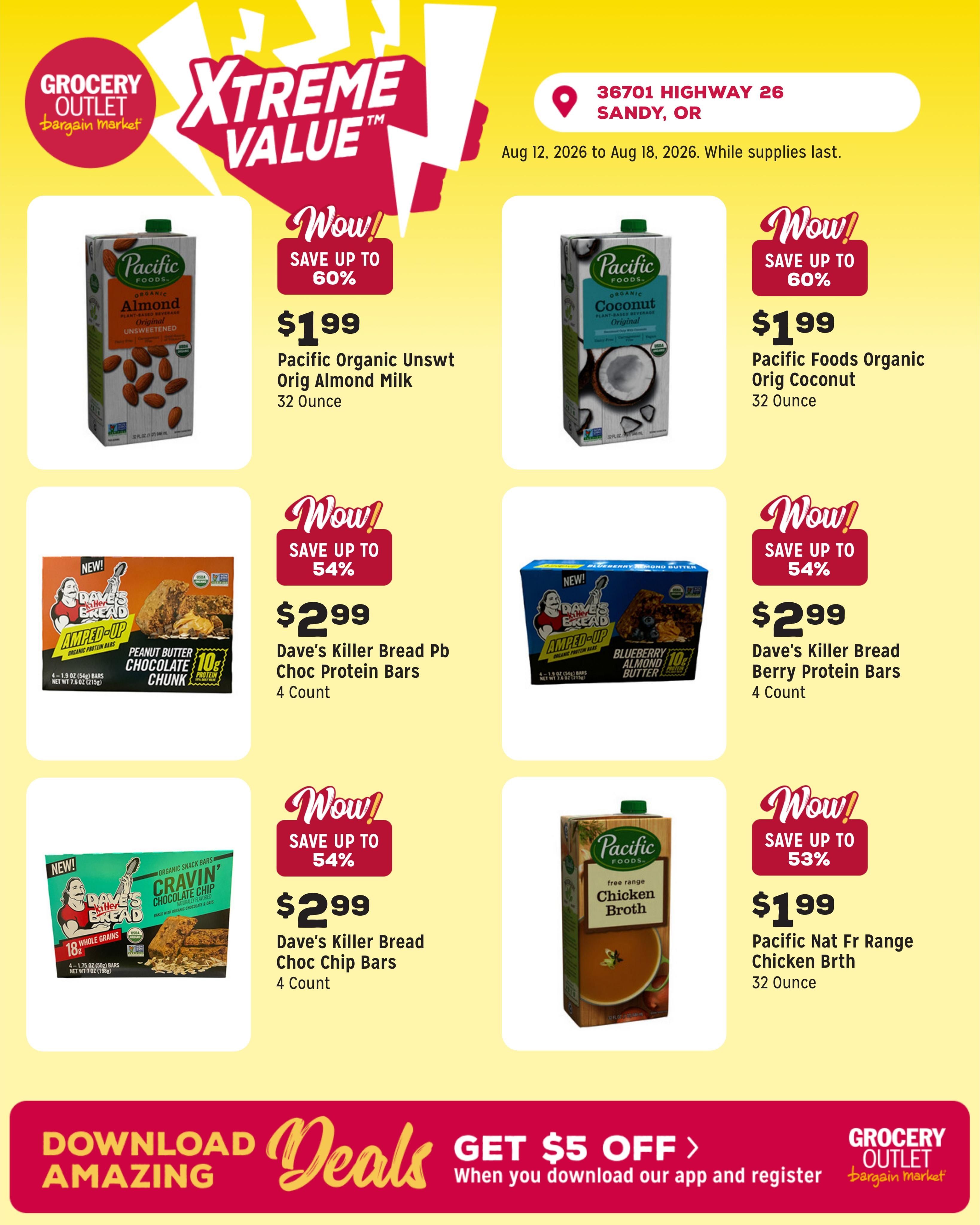 Grocery Outlet (Boring Area, OR) Weekly Ad August 12 - 18, 2026