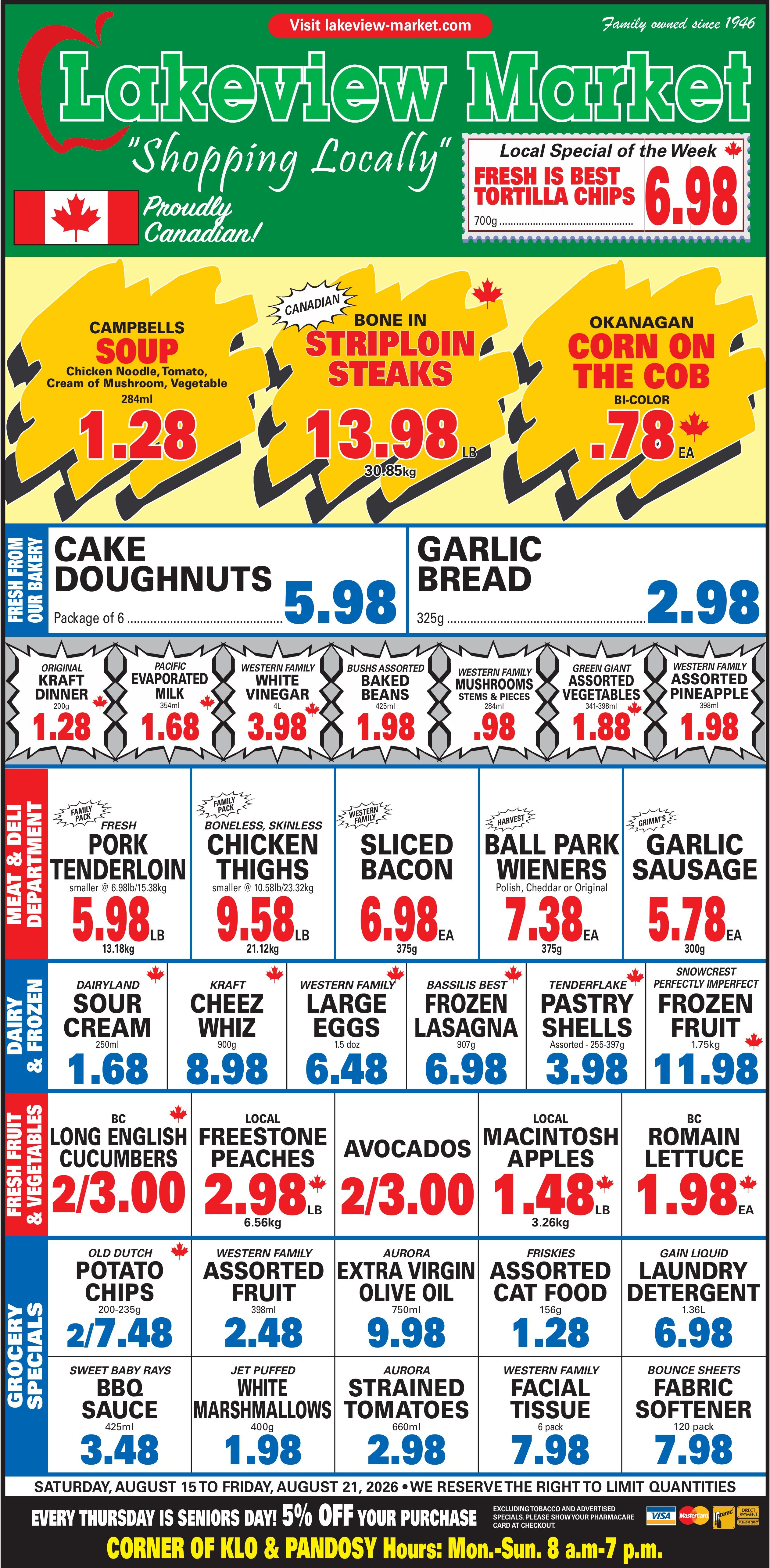 Lakeview Market Flyer August 15 to 21