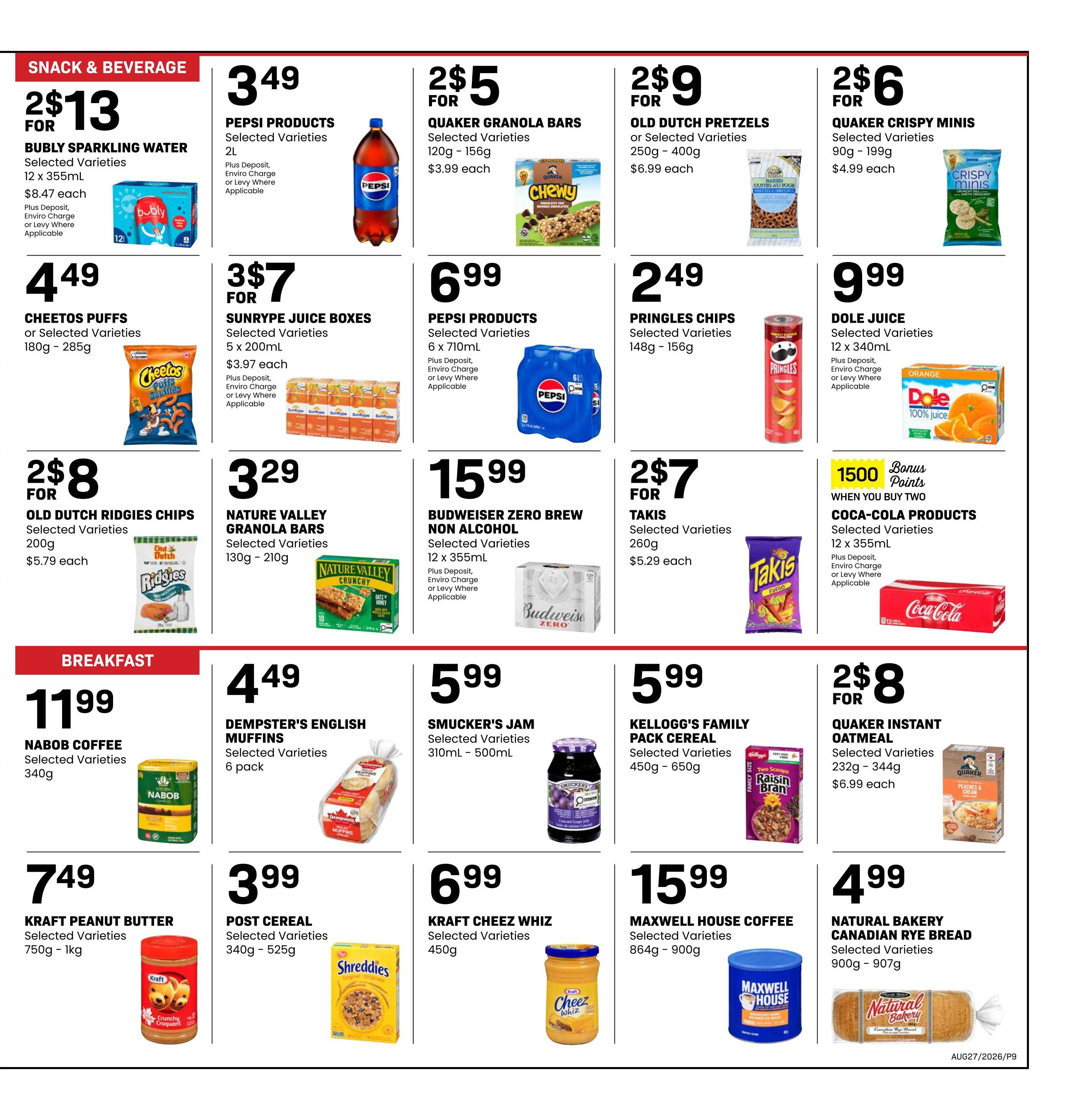Freson Bros. Flyer August 21 to 27