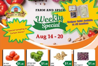 Farm And Spice Grocers Flyer August 14 to 20