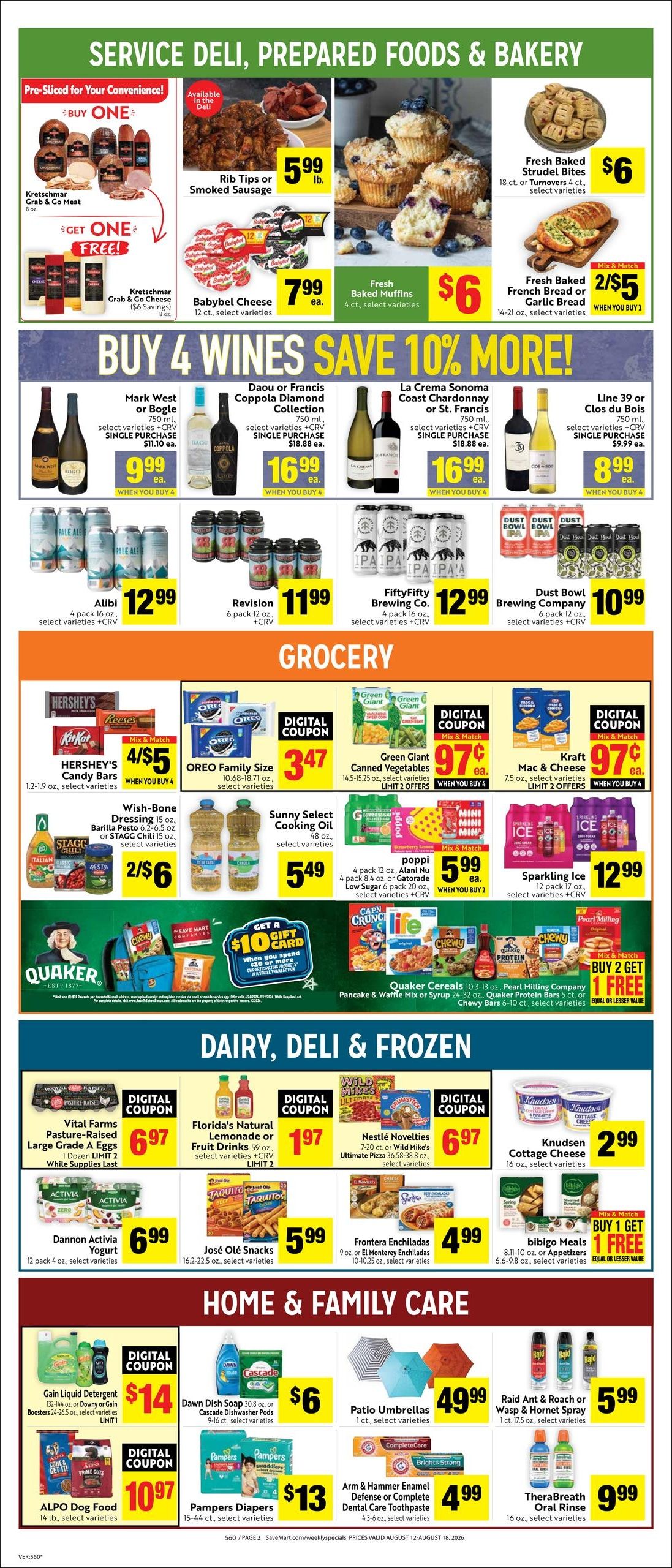 Save Mart Weekly Ad August 12 - 18, 2026