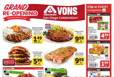 Vons (San Diego–Poway Area, CA) Weekly Ad August 12 - 18, 2026