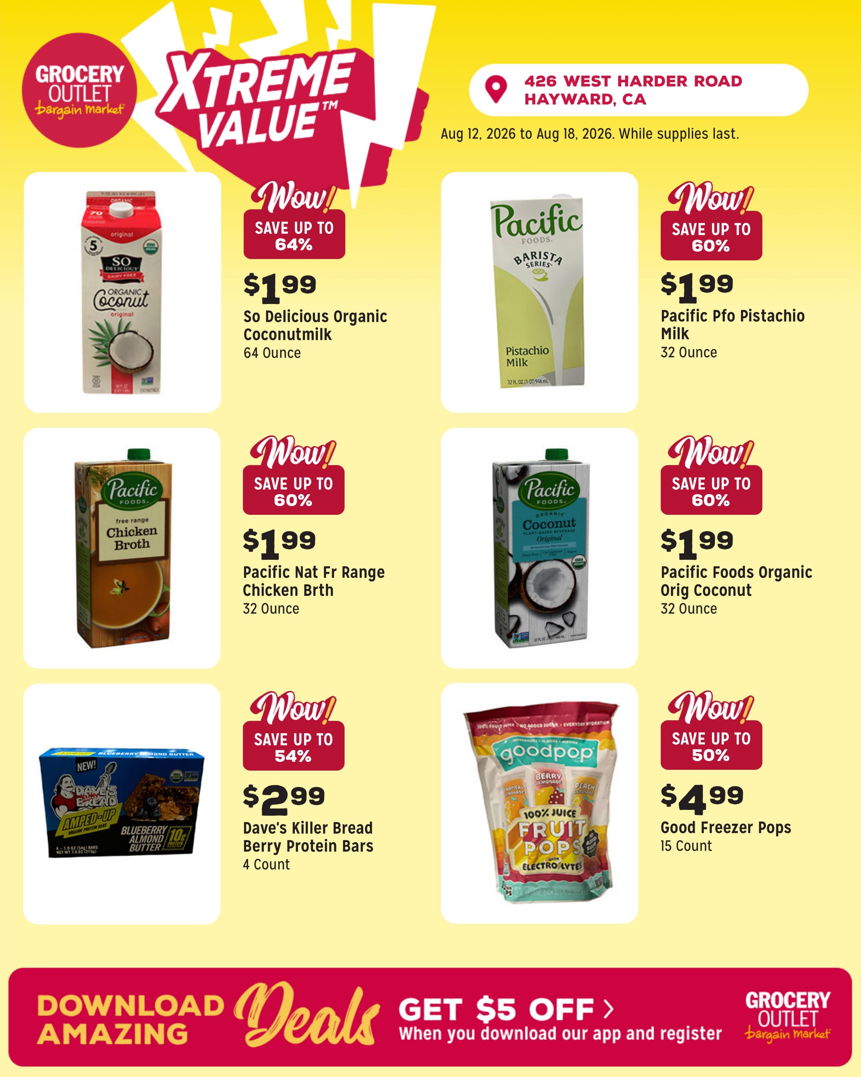 Grocery Outlet (Hayward Area, CA) Weekly Ad August 12 - 18, 2026