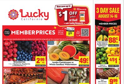 Lucky Supermarkets (Sunol–Burlingame Area, CA) Weekly Ad August 12 - 18, 2026