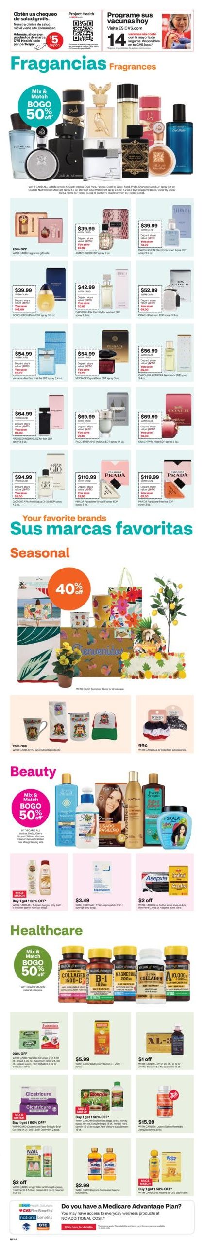 CVS Pharmacy (CT, NJ, NY, PA) y más Weekly Ad August 16 - 29, 2026